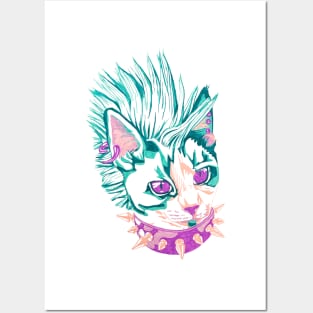 Punk Cat Posters and Art